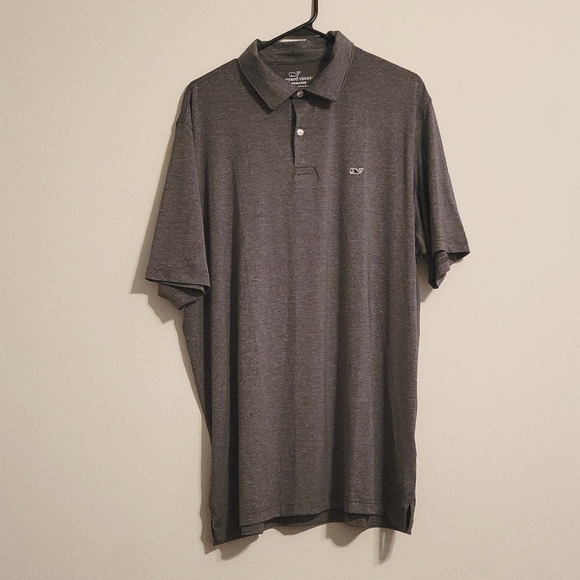 Vineyard Vines Other - NWOT Vineyard Vines Performance XL Golf Polo Shirt Black/Grey